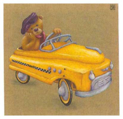 Le Taxi Jaune by Raphaele Goisque Pricing Limited Edition Print image