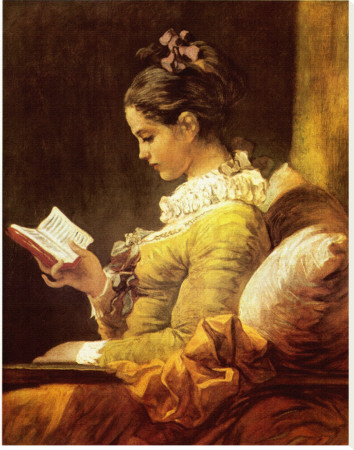 A Young Girl Reading, 1776 by Jean-Honore Fragonard Pricing Limited Edition Print image