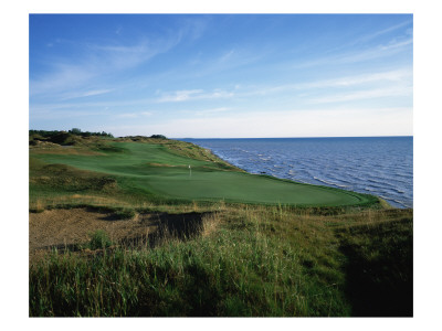 Whistling Straits Golf Club, Hole 4 by Stephen Szurlej Pricing Limited Edition Print image