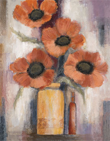 Bold Poppies I by Rosemary Abrahams Pricing Limited Edition Print image