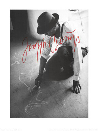 Painting On The Floor Action, Herzogstrasse 79, C.1982 by Joseph Beuys Pricing Limited Edition Print image