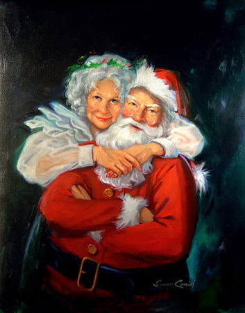 Mr. And Mrs. Claus by Susan Comish Pricing Limited Edition Print image