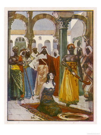 Arab Lady About To Be Beheaded by Belloc Pricing Limited Edition Print image