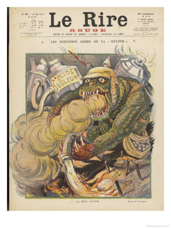 Anti-German The Monster Of German Kultur by Henri Lanos Pricing Limited Edition Print image