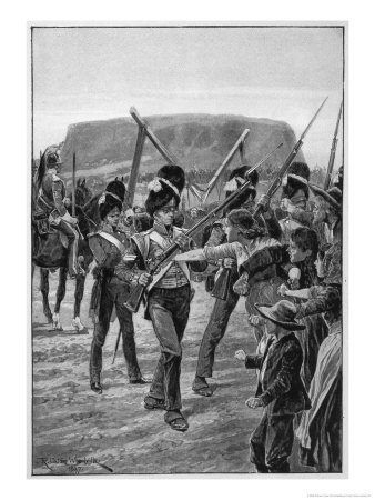 Five Rebels Against British Rule Are Hanged Amid Scenes Of Unrest At Slachter's Nek by Richard Caton Woodville Pricing Limited Edition Print image
