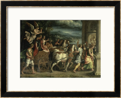 The Triumph Of Titus And Vespasian by Giulio Romano Pricing Limited Edition Print image