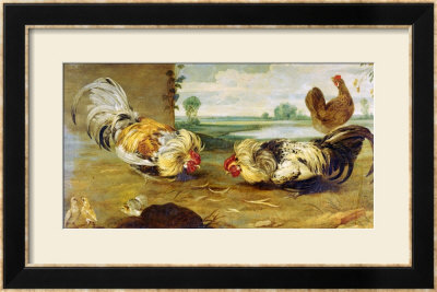 A Cock Fight by Frans Snyders Pricing Limited Edition Print image