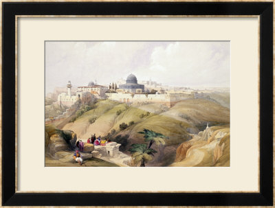 Jerusalem, April 9Th 1839, Plate 16 From Volume I Of The Holy Land by David Roberts Pricing Limited Edition Print image