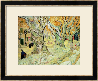 The Road Menders, 1889 by Vincent Van Gogh Pricing Limited Edition Print image
