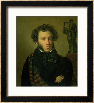 Portrait Of Alexander Pushkin, 1827 by Orest Adamovich Kiprensky Pricing Limited Edition Print image