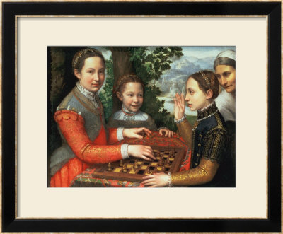 Game Of Chess, 1555 by Sofonisba Anguisciola Pricing Limited Edition Print image