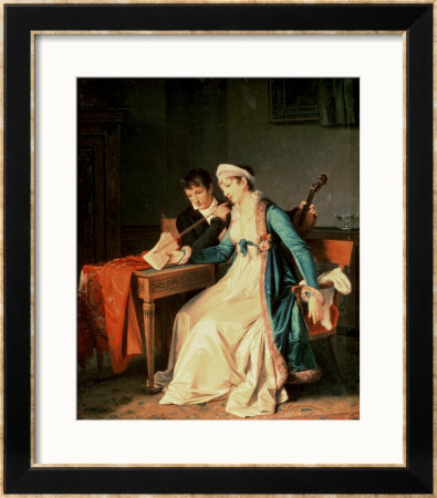 The Music Lesson, 1790 by Francois Gerard Pricing Limited Edition Print image