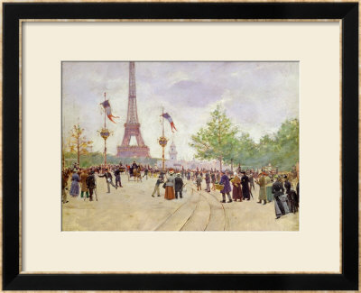 Entrance To The Exposition Universelle, 1889 by Jean Béraud Pricing Limited Edition Print image
