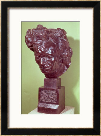 Portrait Bust Of Ludwig Van Beethoven 1901 by Emile-Antoine Bourdelle Pricing Limited Edition Print image