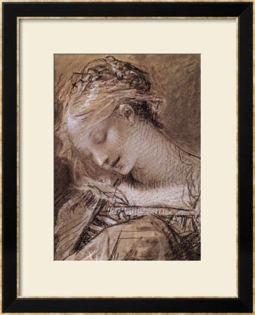 Head Of The Virgin by Pierre-Paul Prud'hon Pricing Limited Edition Print image