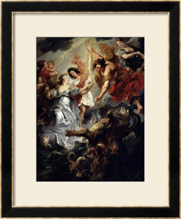 The Reconciliation Of Marie De Medici And Her Son In 1621 by Peter Paul Rubens Pricing Limited Edition Print image