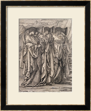 Study For The Challenge In The Wilderness, Circa 1875 by Edward Burne-Jones Pricing Limited Edition Print image