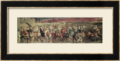Chaucer's Canterbury Pilgrims, Engraved And Pub. By The Artist, 1810 by William Blake Pricing Limited Edition Print image