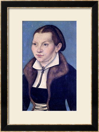 Portrait Of Katherine Von Bora 1529 by Lucas Cranach The Elder Pricing Limited Edition Print image