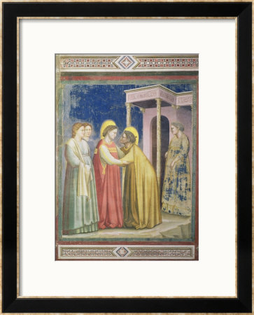 The Visitation, Circa 1305 by Giotto Di Bondone Pricing Limited Edition Print image