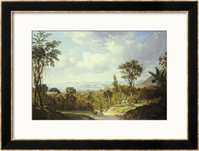 General View Of Panama, 1852 by Ernest Charton Pricing Limited Edition Print image
