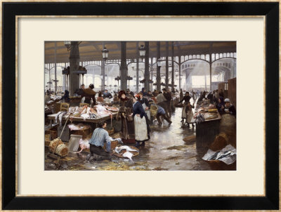 The Fish Hall At The Central Market, 1881 by Victor Gilbert Pricing Limited Edition Print image