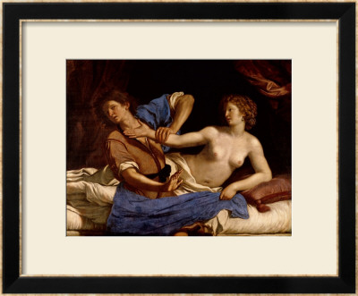 Joseph And The Wife Of Potiphar, Circa 1649 by Guercino (Giovanni Francesco Barbieri) Pricing Limited Edition Print image