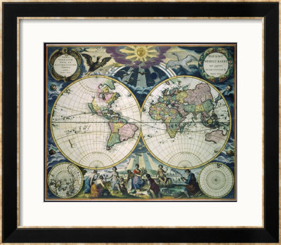 World Map by Pieter Goos Pricing Limited Edition Print image