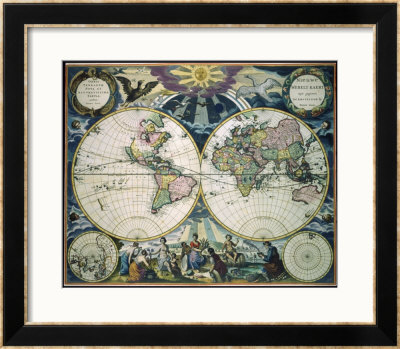 World Map by Pieter Goos Pricing Limited Edition Print image