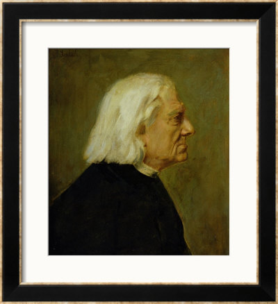 The Composer Franz Liszt (1811-86), 1884 by Franz Seraph Von Lenbach Pricing Limited Edition Print image