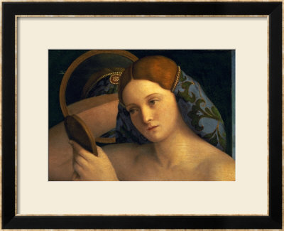 Young Woman At Her Toilet, Detail Of The Face, 1515 by Giovanni Bellini Pricing Limited Edition Print image