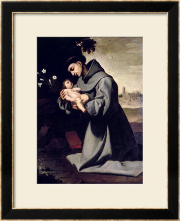 St. Anthony Of Padua by Francisco De Zurbaran Pricing Limited Edition Print image