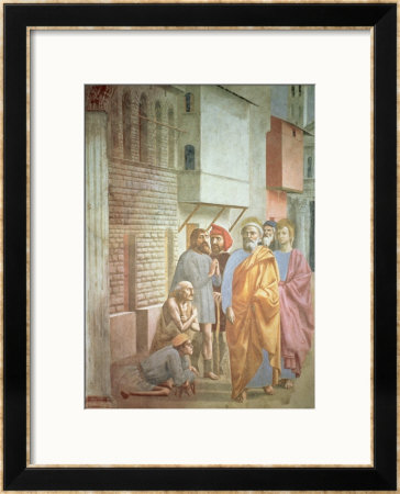 St. Peter Healing With His Shadow, Circa 1427 by Tommaso Masaccio Pricing Limited Edition Print image