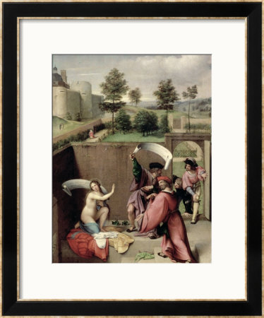 Susanna And The Elders, 1517 by Lorenzo Lotto Pricing Limited Edition Print image