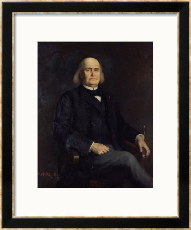 Portrait Of Charles Leconte De Lisle (1818-94) 1885 by Jacques Leonard Blanquer Pricing Limited Edition Print image