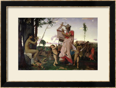 Anacreon, Bacchus And Aphrodite, 1848 by Jean-Léon Gérôme Pricing Limited Edition Print image