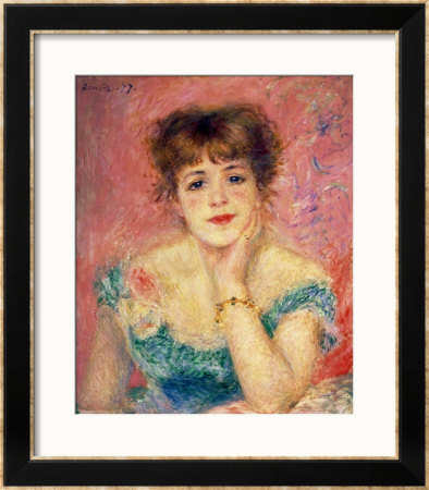 Portrait Of The Actress Jeanne Samary, 1877 (Study) by Pierre-Auguste Renoir Pricing Limited Edition Print image