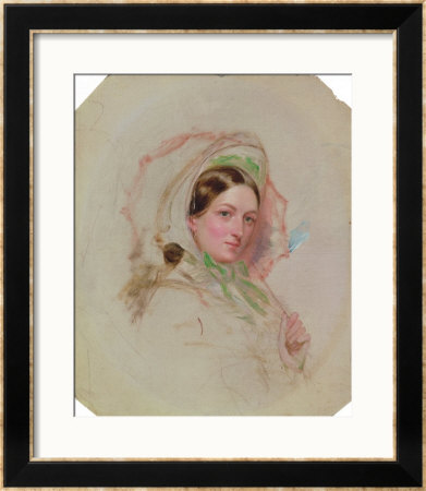 Lady With A Parasol (Study For Derby Day) by William Powell Frith Pricing Limited Edition Print image