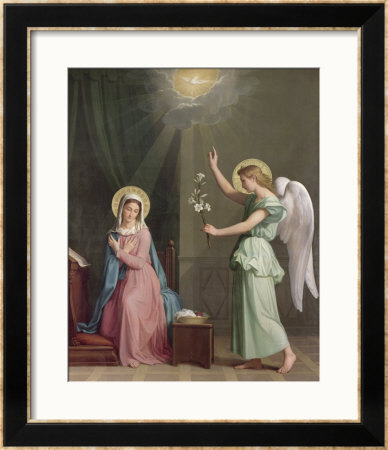 The Annunciation, 1859 by Auguste Pichon Pricing Limited Edition Print image