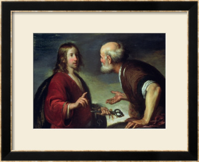 The Delivery Of The Keys To St. Peter by Bernardo Strozzi Pricing Limited Edition Print image