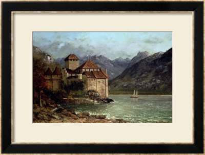 The Chateau De Chillon, 1875 by Gustave Courbet Pricing Limited Edition Print image