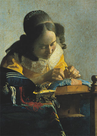 La Merlettaia by Jan Vermeer Pricing Limited Edition Print image