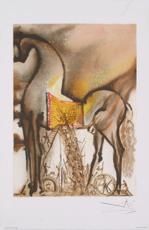 Le Cheval De Troie, 1983 by Salvador Dalí Pricing Limited Edition Print image