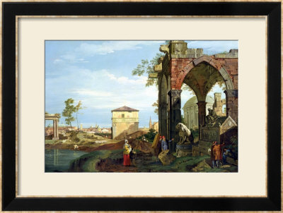 Capriccio With Motifs From Padua, Circa 1756 by Canaletto Pricing Limited Edition Print image