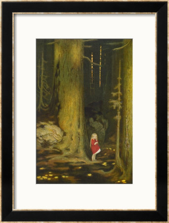 Little Girl In Big Forest by Hugo Grimm Pricing Limited Edition Print image
