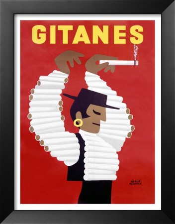 Gitanes Swiss Cigarette Vintage Poster by Herve Morvan Pricing Limited Edition Print image
