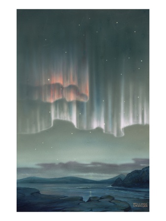 Drape-Like Shapes Are Formed By Aurora Australis Near Antarctica. by National Geographic Society Pricing Limited Edition Print image