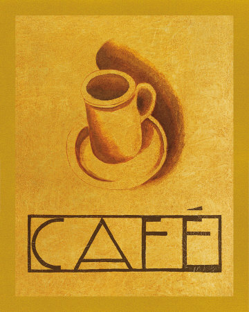 Cafe With Cup by Naomi Mcbride Pricing Limited Edition Print image