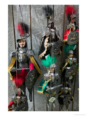 Knight Puppets, Corso Umberto 1, Taormina, Sicily, Italy by Walter Bibikow Pricing Limited Edition Print image