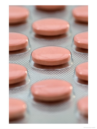 Simvastatin Tablets In Blister Pack by Geoff Kidd Pricing Limited Edition Print image